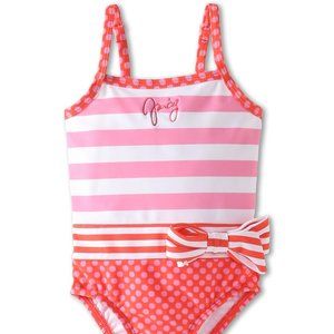 Juicy Couture Baby Infant Girl Size 3 - 6 Months Striped Swim Suit